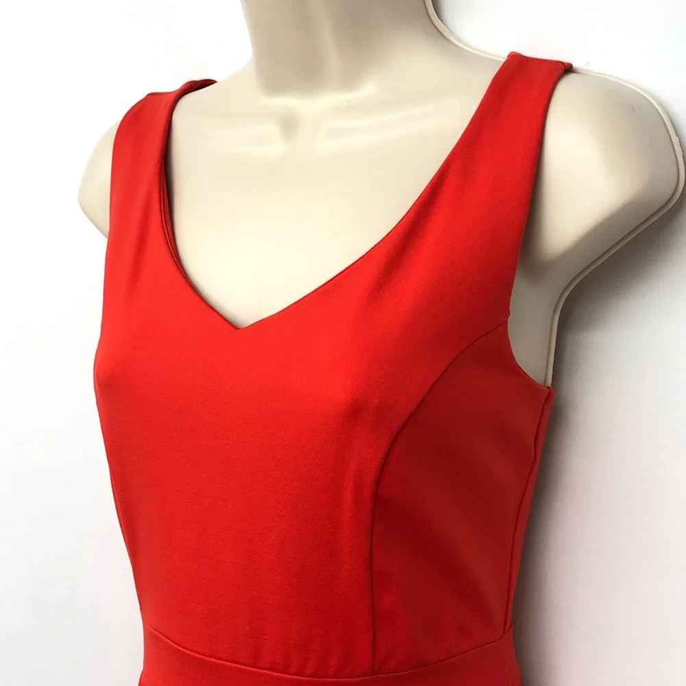 Cynthia Rowley Orange Fit & Flare Dress - Picture 3 of 16